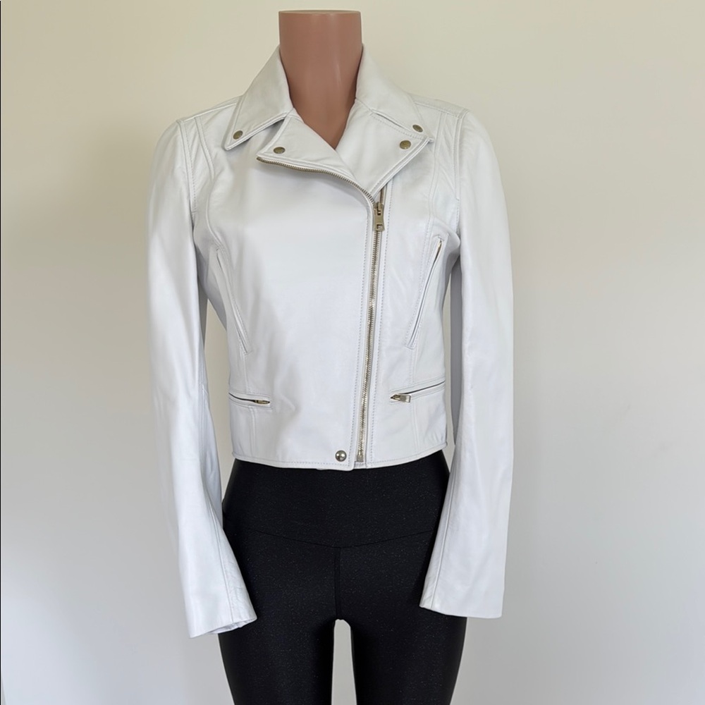 Nordstrom Black Leather Jacket Classic Style